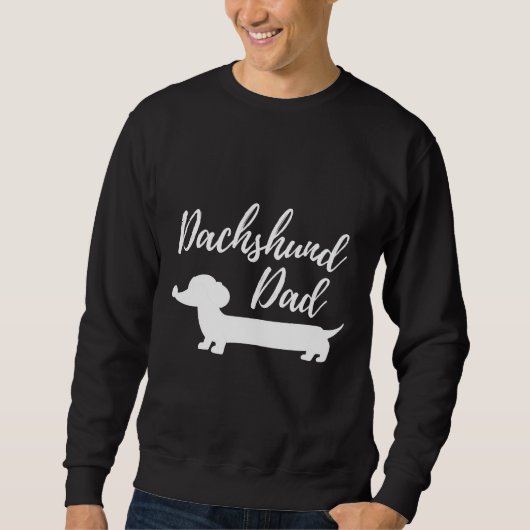Dackel Vater Niedlich Hund Sweatshirt (Vorderseite)