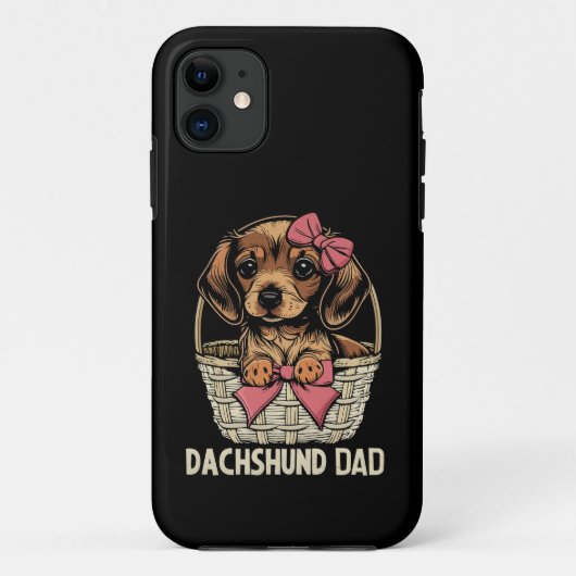 Dackel Vater Niedliche Dackel Lover Dackel Hund Case-Mate iPhone Hülle (Rückseite)
