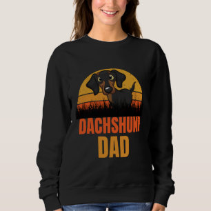 Dackel Vater Retro Vita für Väter Dackel Sweatshirt