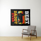 Dackel Vater Retro Wandteppich (Beispiel (Horizontal))