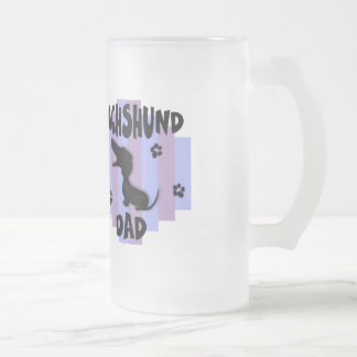 Dackel-Vater-Tasse Mattglas Bierglas