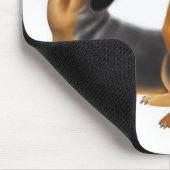 Dackel verfolgt Mousepad (Ecke)