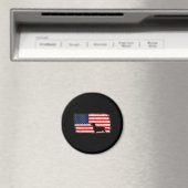 Dackel Vintag Magnet (In Situ (Geschirrspüler))