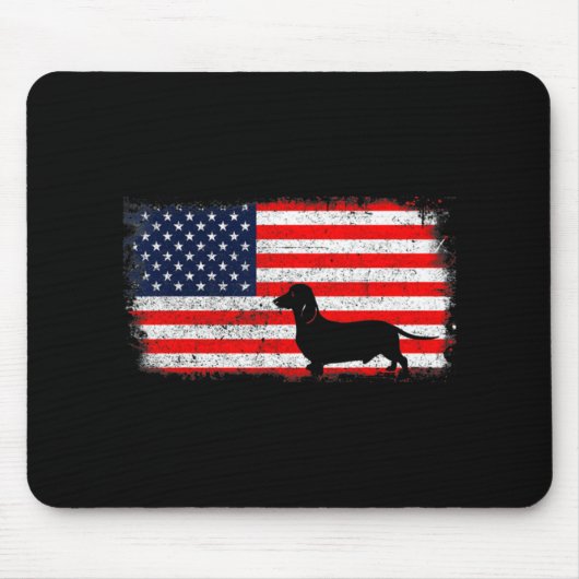 Dackel Vintag Mousepad (Vorne)