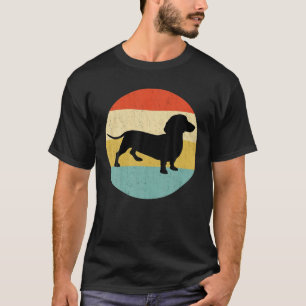 Dackel Vintag Teckel Retro T-Shirt