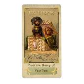 Dackel - Vintage Buchungsplatte-ID (Vorne)