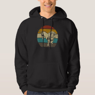 Dackel Vintage Silhouette 60er 70er Retro Dog 1 Hoodie