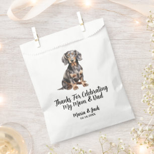 Dackel Vollfarbige Pet-Hochzeit Geschenktütchen