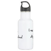 Dackel von Rettungsdiensten für Drahthaar Edelstahlflasche (Rückseite)