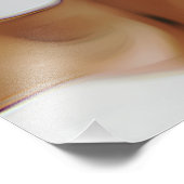 Dackel vor einem Weihnachtsgeschenk Fotodruck (Ecke)