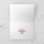 Dackel Wasserfarbe Hund Valentinstag Pullover Karte (Innenseite)