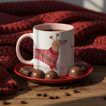 Dackel Wasserfarbe Hund Valentinstag Pullover Tasse<br><div class="desc">Adorable Dackel Valentinstag Geschenktag. Unser Design zeigt unseren handgezeichnet Dackel Hund mit niedlichem, rot-weißem Pullover aus Strickpulli. Der Hund der Dackel trägt Herzklopfen. Der "Happy Valentine's Day" ist in einem lustigen, handgeschriebenen Schriftart gestaltet. Farbrot Rosa und Hintergrund des Herzmusters. Die Rückseite Features zu und ab mit unserem niedlichen Valentinhund Dackel....</div>