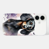 Dackel Wasserfarben Kunst Case-Mate iPhone Hülle (Rückseite (Horizontal))