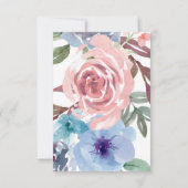 Dackel Watercolor Babydusche Einladung (Rückseite)