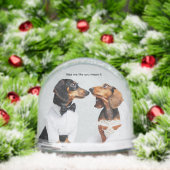 Dackel Wedding Snow Globe Schneekugeln (Weihnachten)