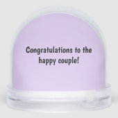 Dackel Wedding Snow Globe Schneekugeln (Rückseite)