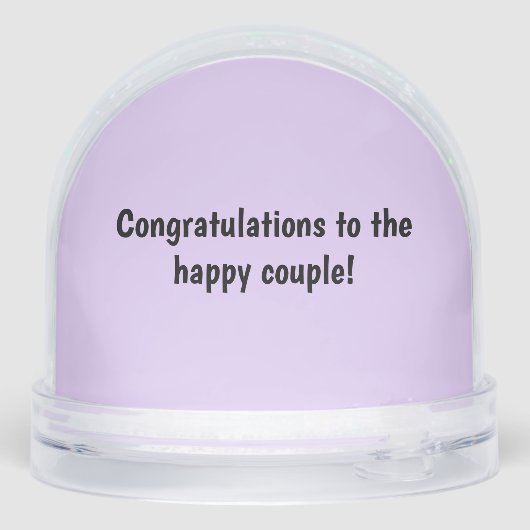 Dackel Wedding Snow Globe Schneekugeln (Rückseite)