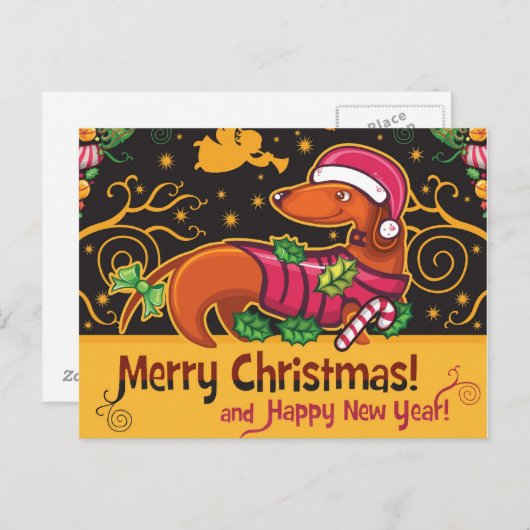 Dackel Weihnachten (Vorne/Hinten)