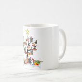 Dackel Weihnachten auf Tree Shirt Weihnachten Weih Kaffeetasse (VorderseiteRechts)