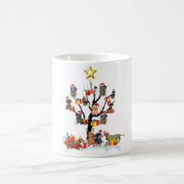 Dackel Weihnachten auf Tree Shirt Weihnachten Weih Kaffeetasse
