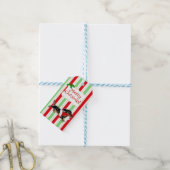 Dackel Weihnachten Cartoon Schneeflocken Geschenkanhänger (Mit Garn)