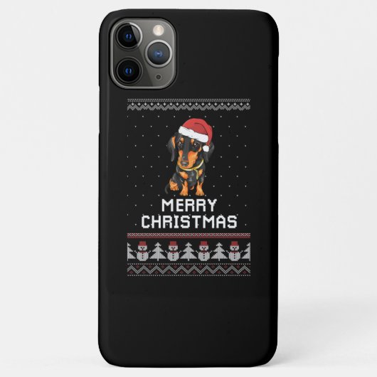 Dackel Weihnachten Case-Mate iPhone Hülle (Rückseite)