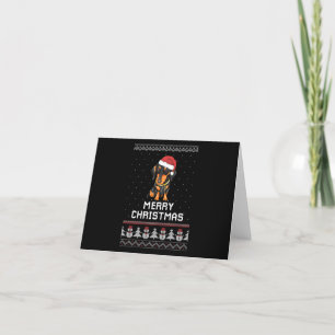Dackel Weihnachten Dankeskarte