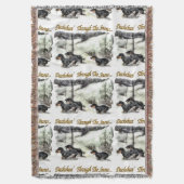 Dackel Weihnachten Decke (Vorderseite Vertikal)