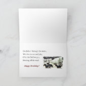 Dackel-Weihnachten Feiertagskarte (Innenseite)