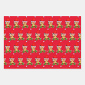 Dackel Weihnachten froh Geschenkpapier Set (Vorderseite 3)