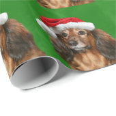 Dackel-Weihnachten Geschenkpapier (Rolleneckpunkt)