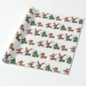 Dackel Weihnachten Geschenkpapier (Ungerollt)