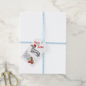 Dackel Weihnachten Holly Snowflake Personalisieren Geschenkanhänger (Mit Garn)