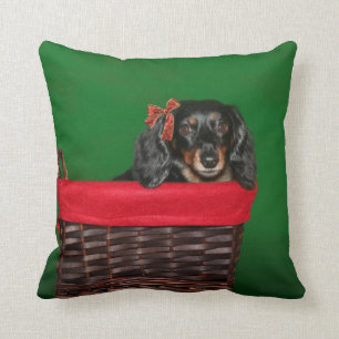 Dackel-Weihnachten Kissen