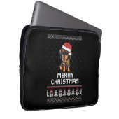Dackel Weihnachten Laptopschutzhülle (Vorne Rechts)