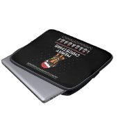 Dackel Weihnachten Laptopschutzhülle (Vorne Knopf)