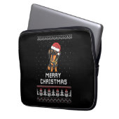 Dackel Weihnachten Laptopschutzhülle (Vorderseite Links)