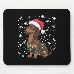 Dackel Weihnachten Mousepad