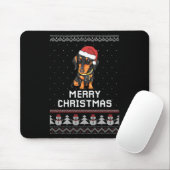 Dackel Weihnachten Mousepad (Mit Mouse)