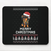 Dackel Weihnachten Mousepad (Vorne)