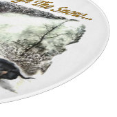 Dackel Weihnachten Schneidebrett (Ecke)