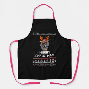 Dackel Weihnachten Schürze