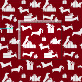 Dackel Weihnachten Stoff (Kachel)