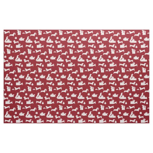Dackel Weihnachten Stoff (Fat Quarter (45,7 x 55,9 cm))