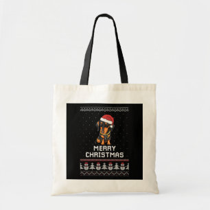 Dackel Weihnachten Tragetasche