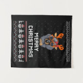 Dackel Weihnachten Wandteppich (Vorderseite (Horizontal))