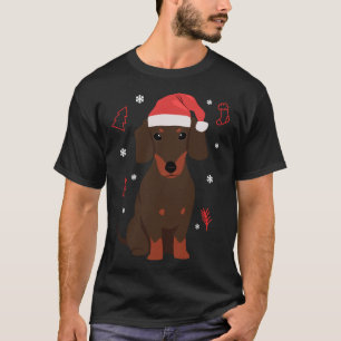 Dackel Weihnachten Weihnachten Hunde Kostüm T-Shirt