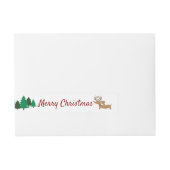 Dackel Weihnachts Dackel Umschlag Aufkleber (Vorderseite)