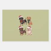 Dackel Weihnachts-Hund Mama Lover Xmas Geschenk Geschenkpapier Set (Vorderseite)