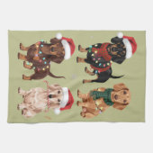 Dackel Weihnachts-Hund Mama Lover Xmas Geschenk Geschirrtuch (Horizontal)